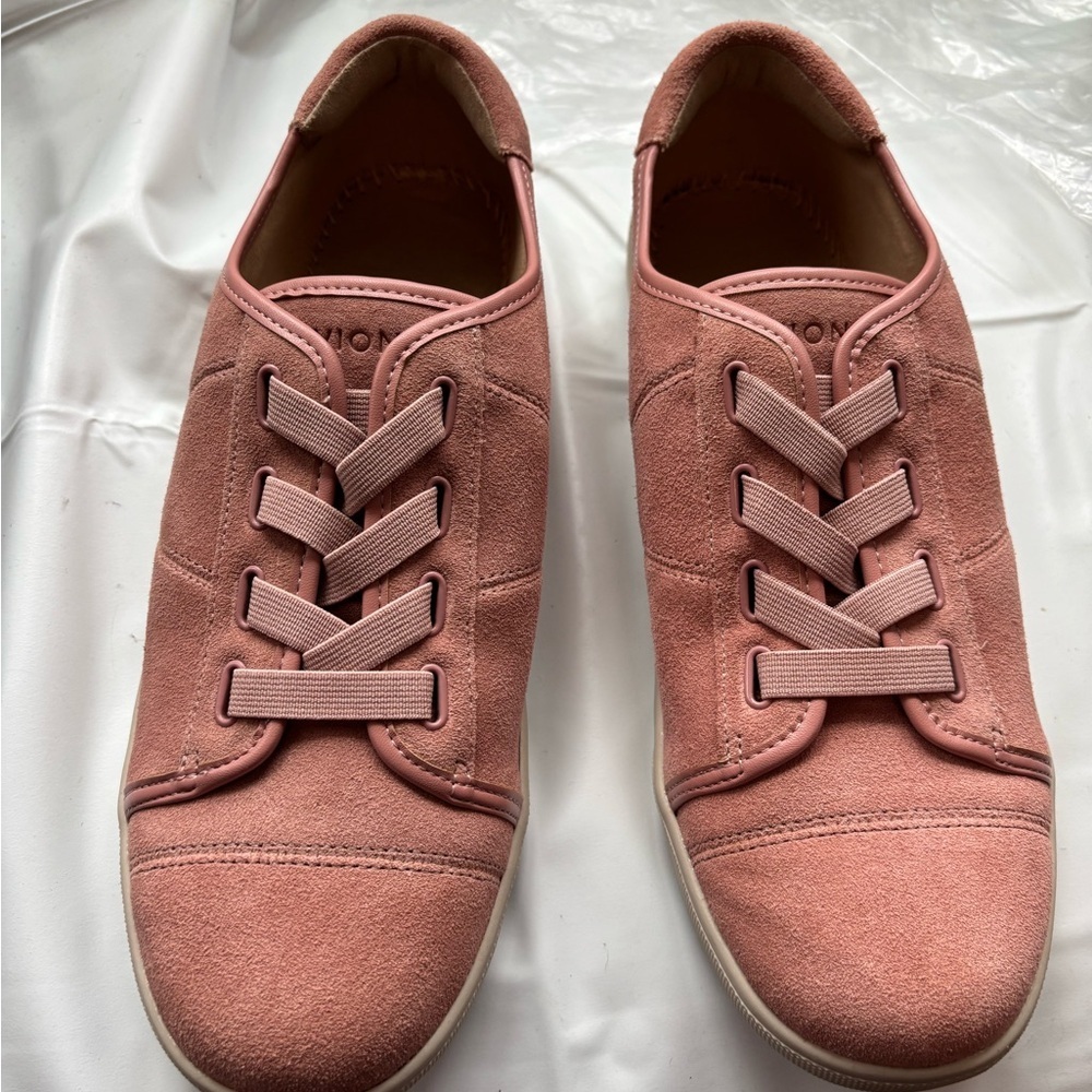 Vionic Pink Jean Suede Sneakers 9 1/2